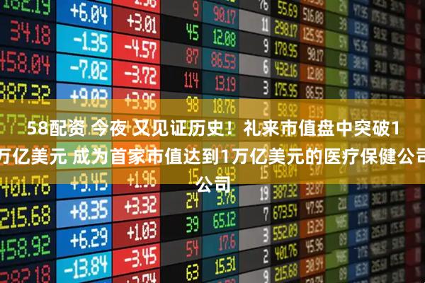 58配资 今夜 又见证历史！礼来市值盘中突破1万亿美元 成为首家市值达到1万亿美元的医疗保健公司